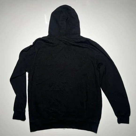 Lane Seven Black Cotton Polyester Standard Hoodie Unisex Size L - Picture 2 of 3